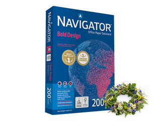 Papīrs Navigator, Bold Design, A4, 200g/m2, 150 loksnes + Līgo dāvana!