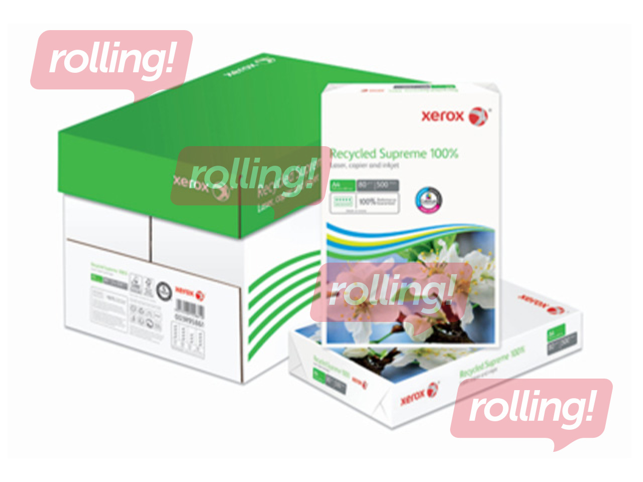Бумага Xerox Recycled Supreme, 100% переработанная, A4, 80г/м², 500 листов