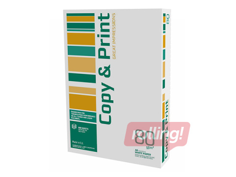 Papīrs Copy&Print, A4, 80g/m2, 500 loksnes    