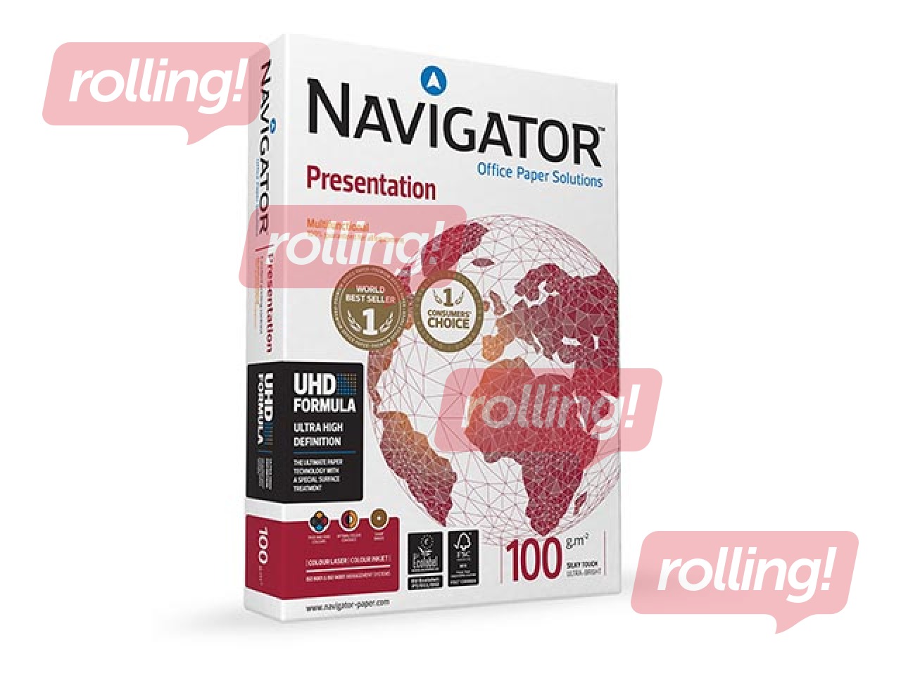 Papīrs Navigator Presentation, A3, 100g/m², 500 loksnes