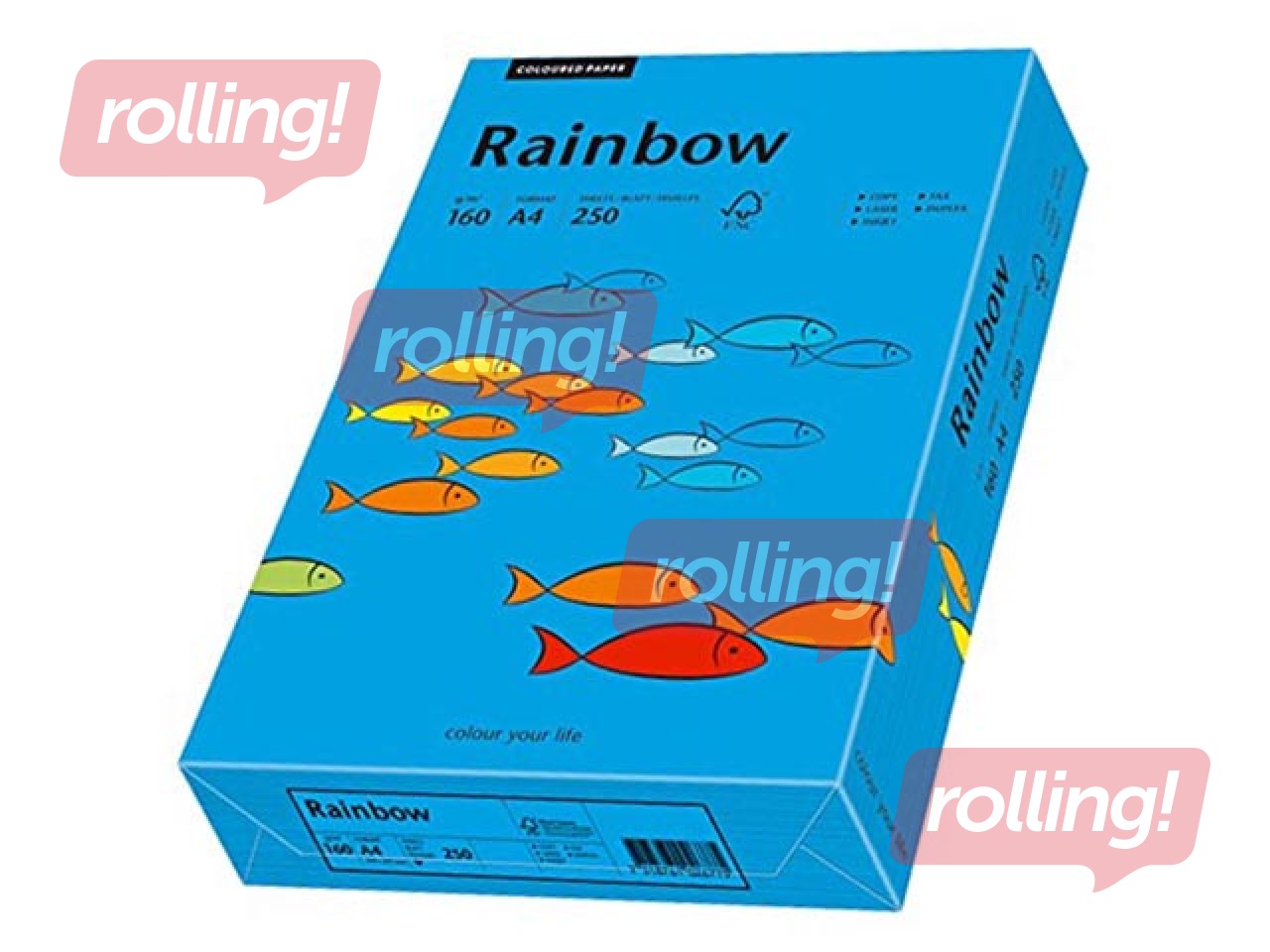 Papīrs Rainbow 88, A4, spilgti zils, 80g/m², 500 loksnes