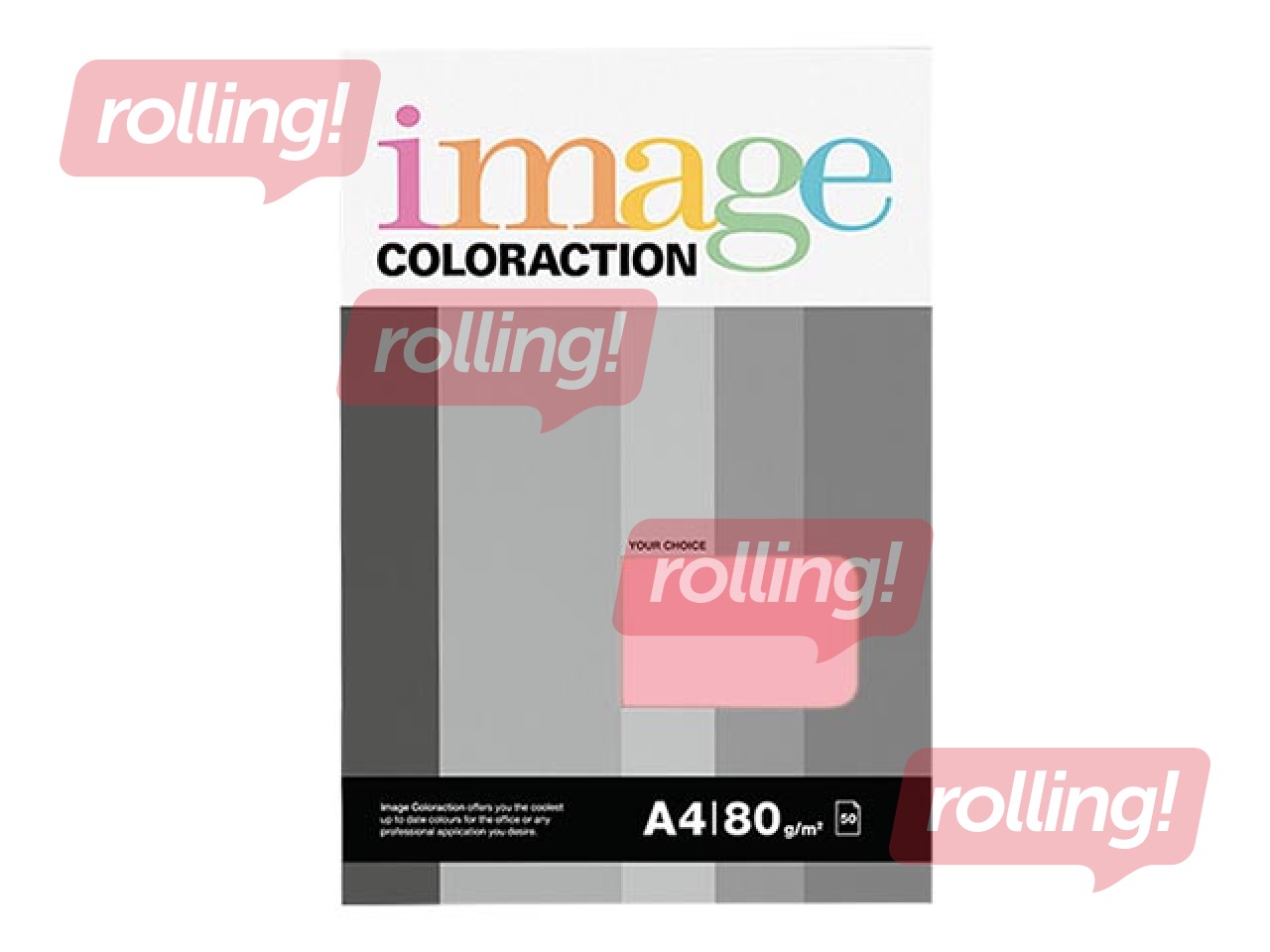 Papīrs Image Coloraction, A4, Coral/Mid Pink, 80g/m², 50 loksnes