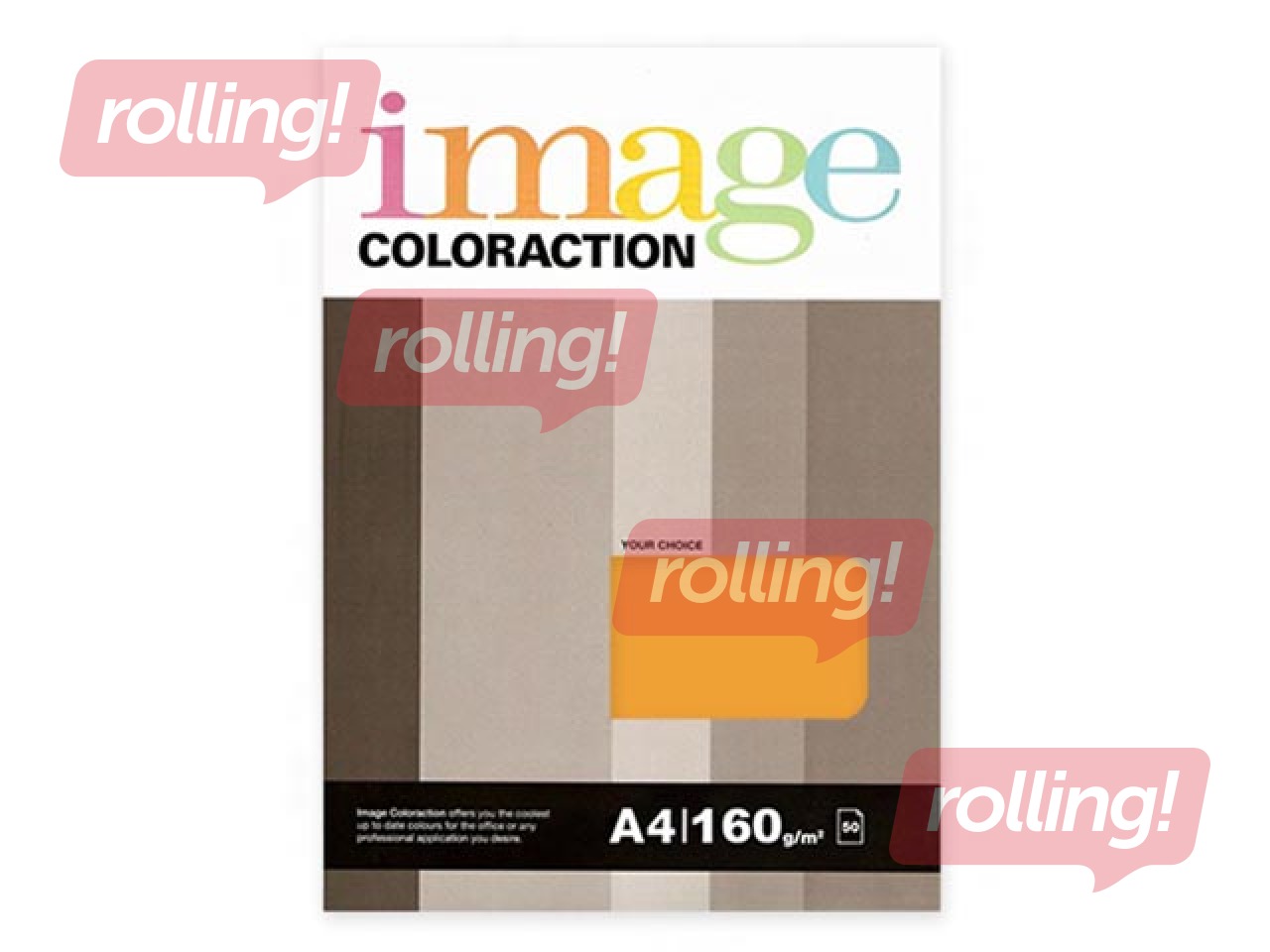 Papīrs Image Coloraction Mid Orange, A4, gaiši oranžs, 80g/m², 50 loksnes