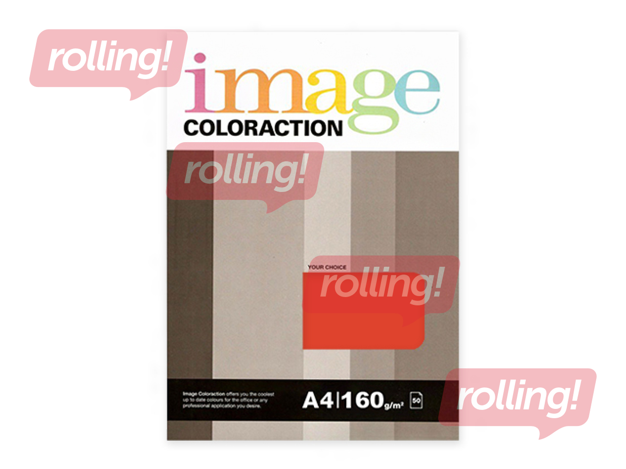 Papīrs Image Coloraction 28, A4, spilgti sarkans, 80g/m², 50 loksnes