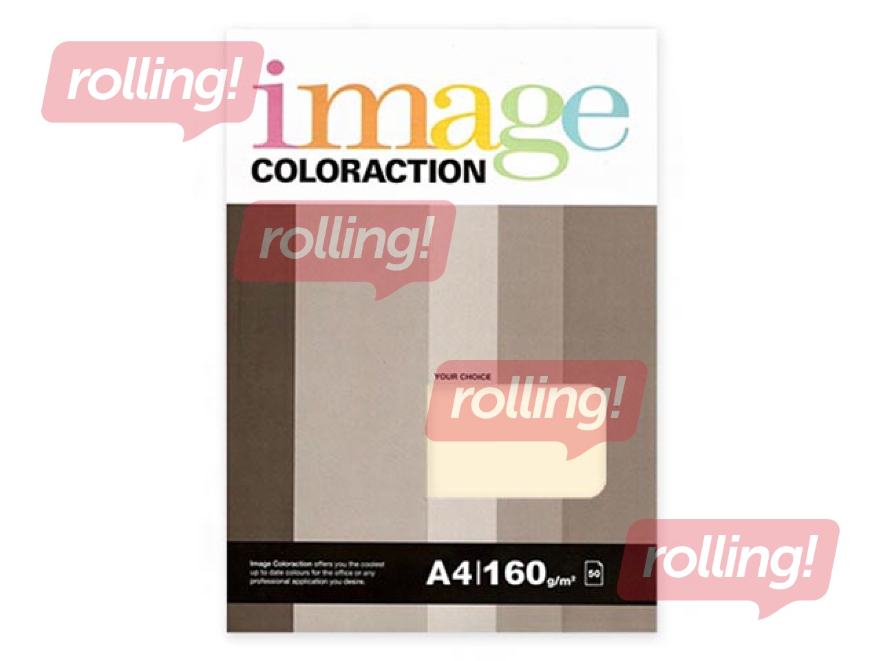 Papīrs Image Coloraction 54, A4, brūni dzeltens, 80g/m², 50 loksnes