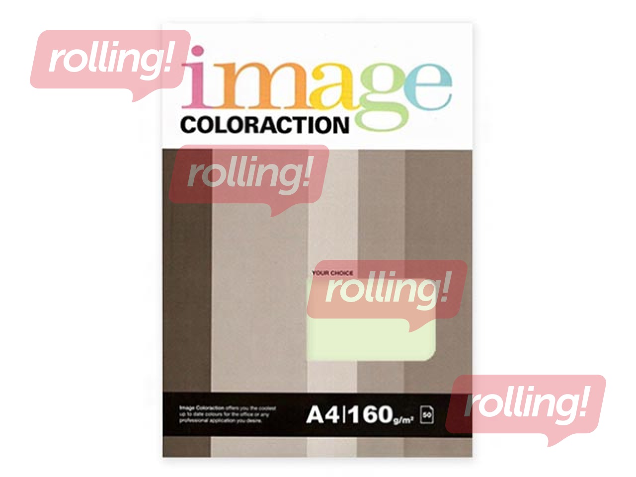 Papīrs Image Coloraction 61, A4, gaiši zaļš, 80g/m², 50 loksnes