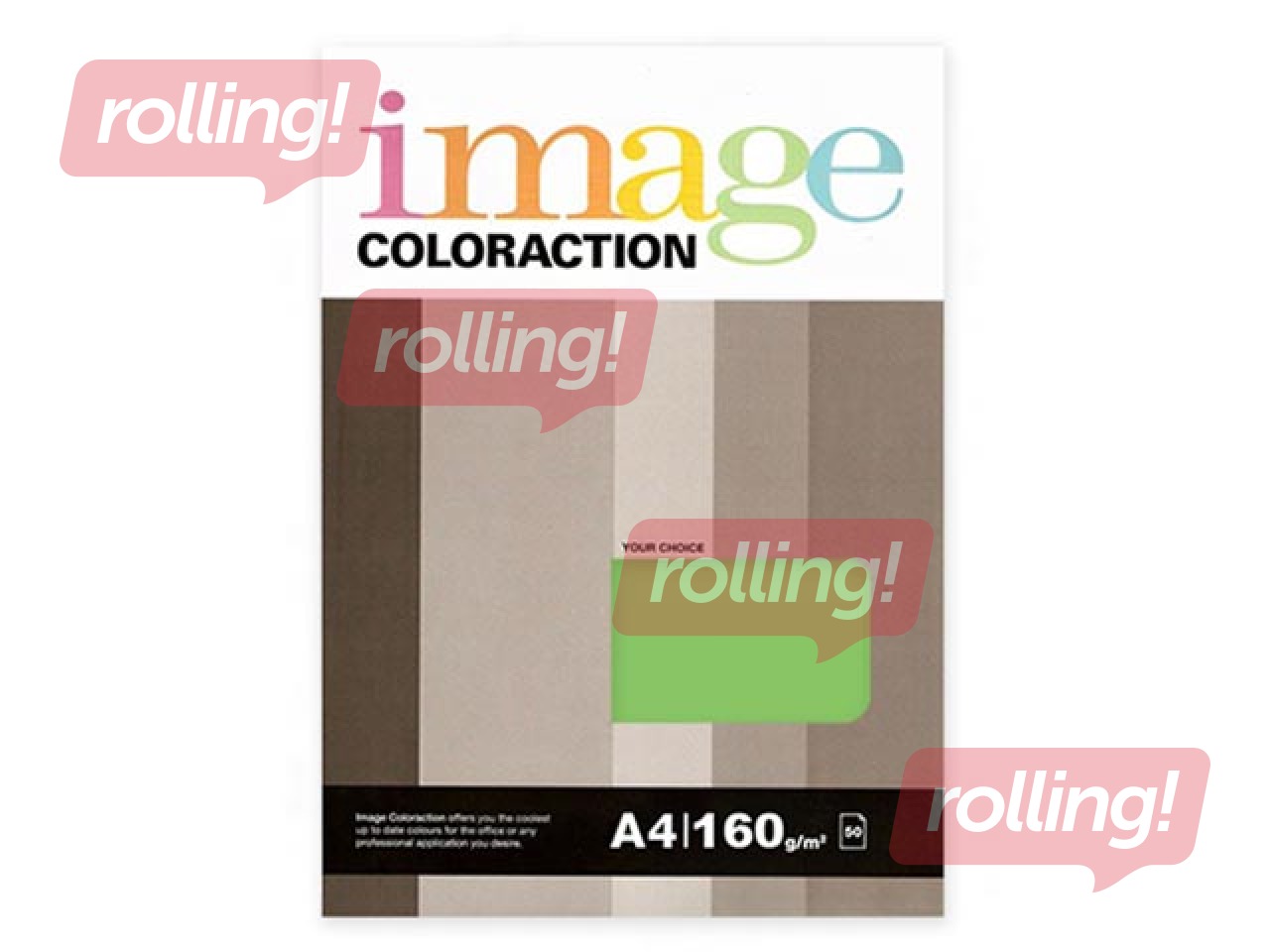 Papīrs Image Coloraction, A4, JAVA/dark green, 80g/m², 50 loksnes