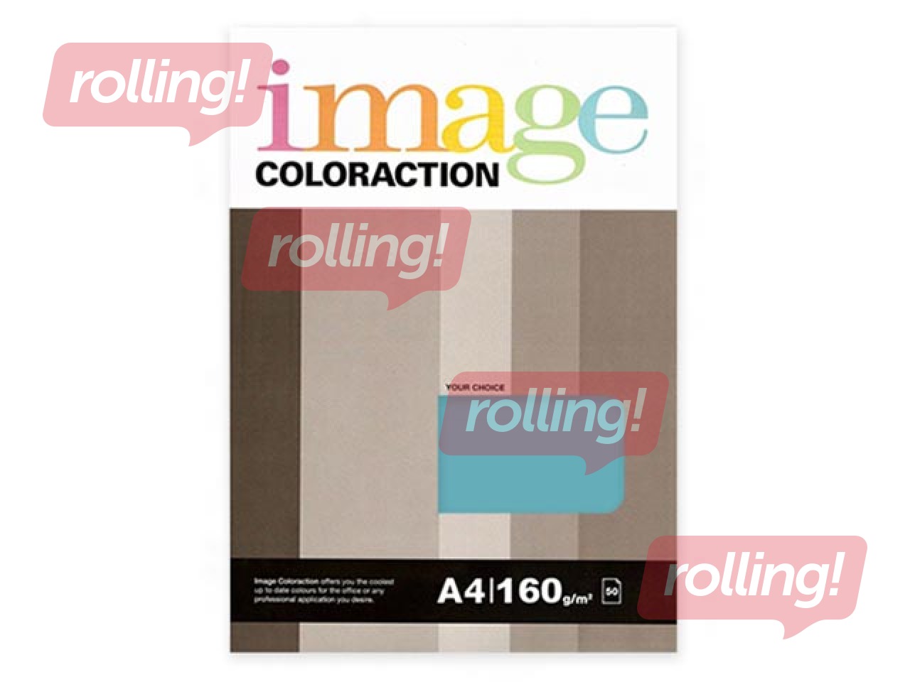 Papīrs Image Coloraction 77, A4, ūdens zils, 80g/m², 50 loksnes