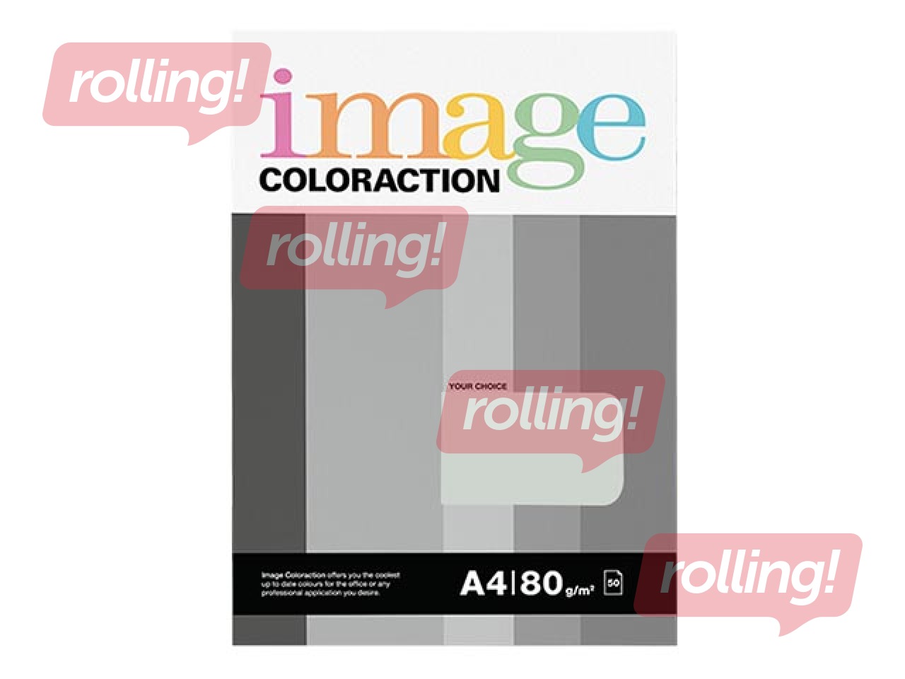Papīrs Image Coloraction, A4, Iceland/Mid Grey, 80g/m², 50 loksnes