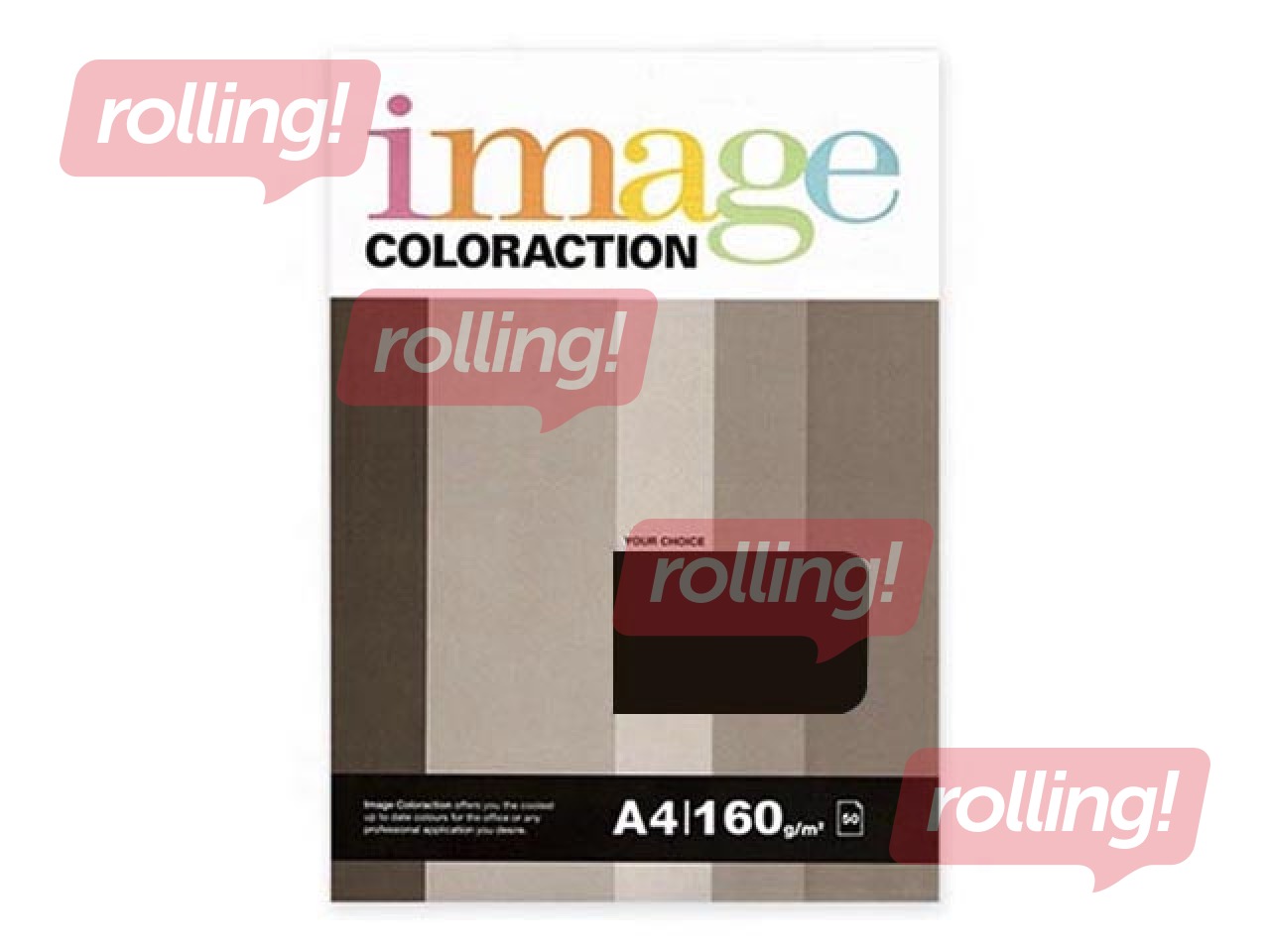 Бумага Image Coloraction 99, A4, чёрная, 80г/м², 50 листов