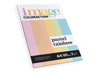Papīrs Image Coloraction Rainbow Pastel, A4, 80g/m², 70 loksnes