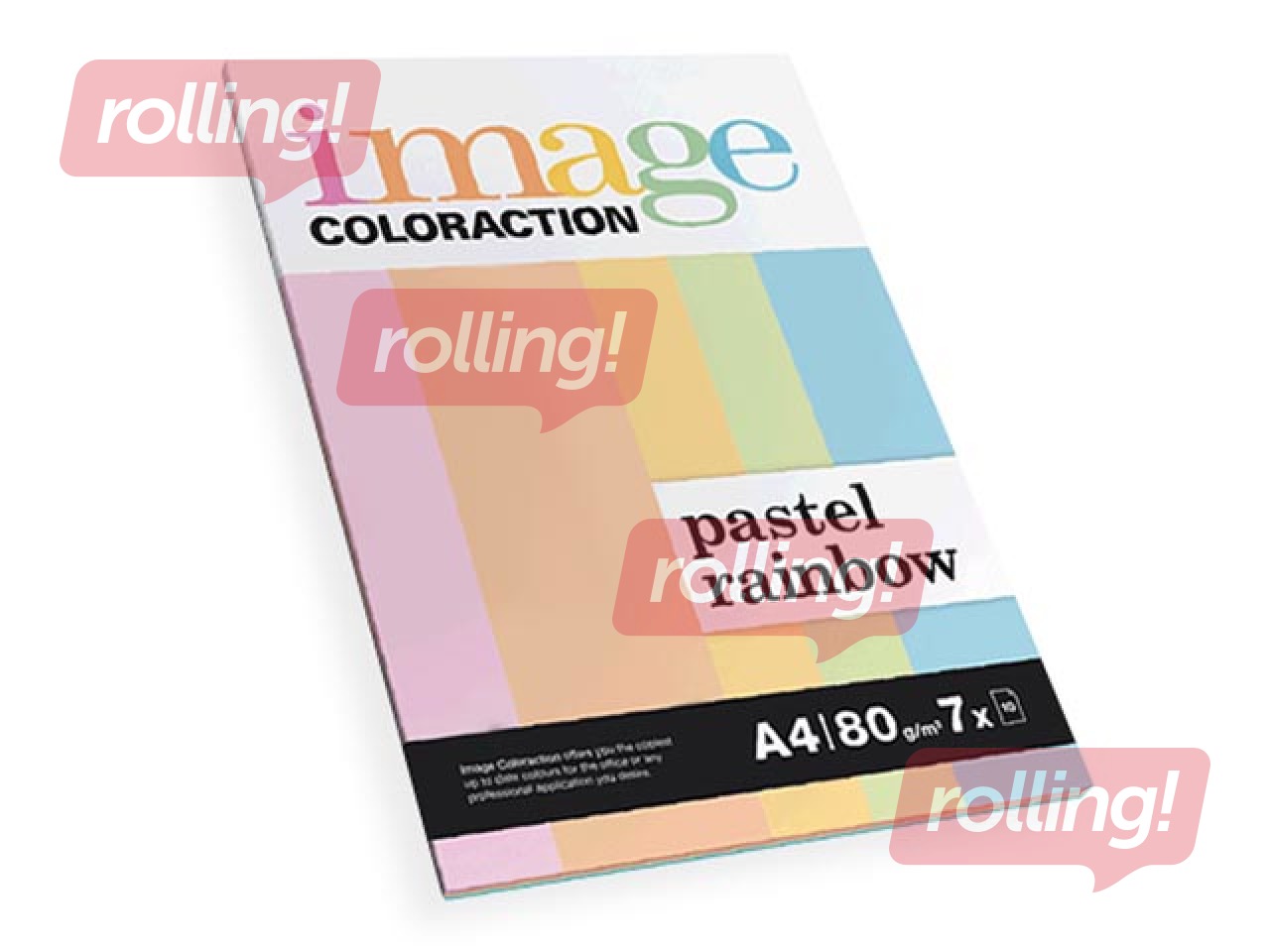 Papīrs Image Coloraction Rainbow Pastel, A4, 80g/m², 70 loksnes