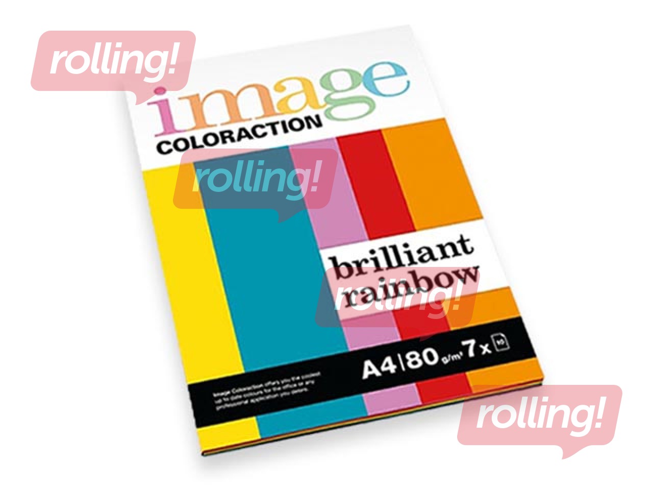 Papīrs Image Coloraction Rainbow Brilliant, A4, 80g/m², 70 loksnes