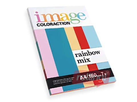 Бумага Image Coloraction Rainbow Mix, A4, 160г/м², 70 листов