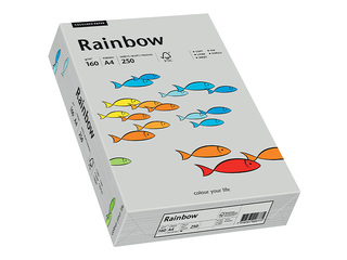 Papīrs Rainbow 96, A4, 160 g/m2, 250 loksnes, pelēks