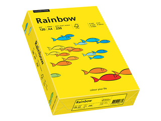 Papīrs Rainbow 18, A4, 120g/m2, 250 loksnes, spilgti dzeltena