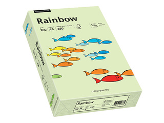 Papīrs Rainbow 72, A4, 160g/m2, 250 loksnes, gaiši zaļš