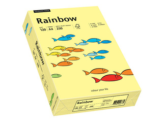 Бумага Rainbow 12, A4, 120г/м², 250 листов, светло-жёлтый