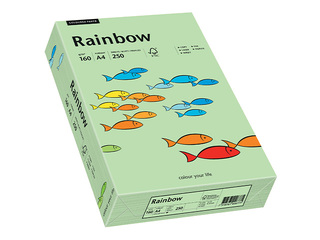 Papīrs Rainbow 75, A4, 160g/m2, 250 loksnes, piparmētru zaļš
