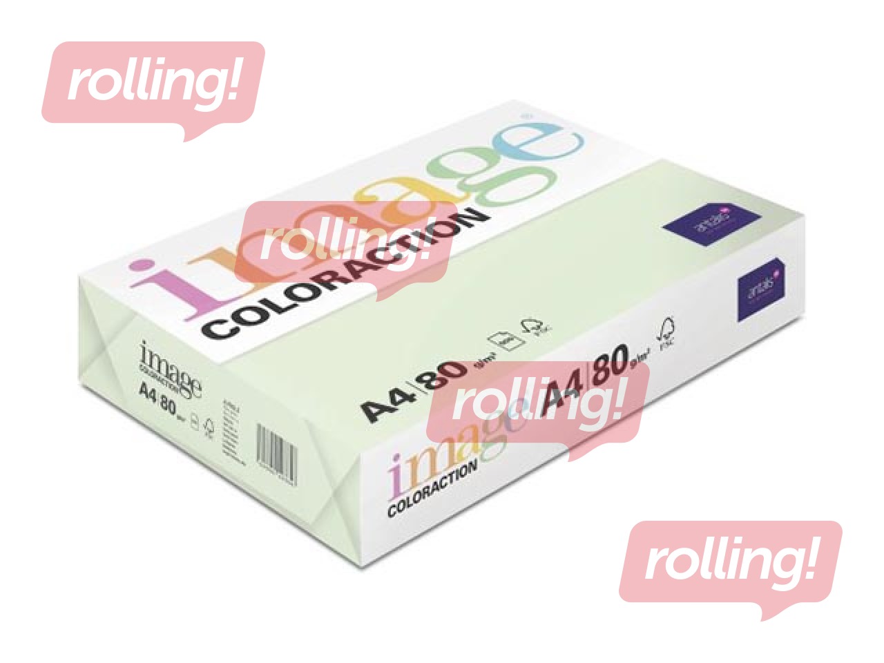 Papīrs Image Coloraction, A4, Jungle/Pale Green, 80g/m², 500 loksnes