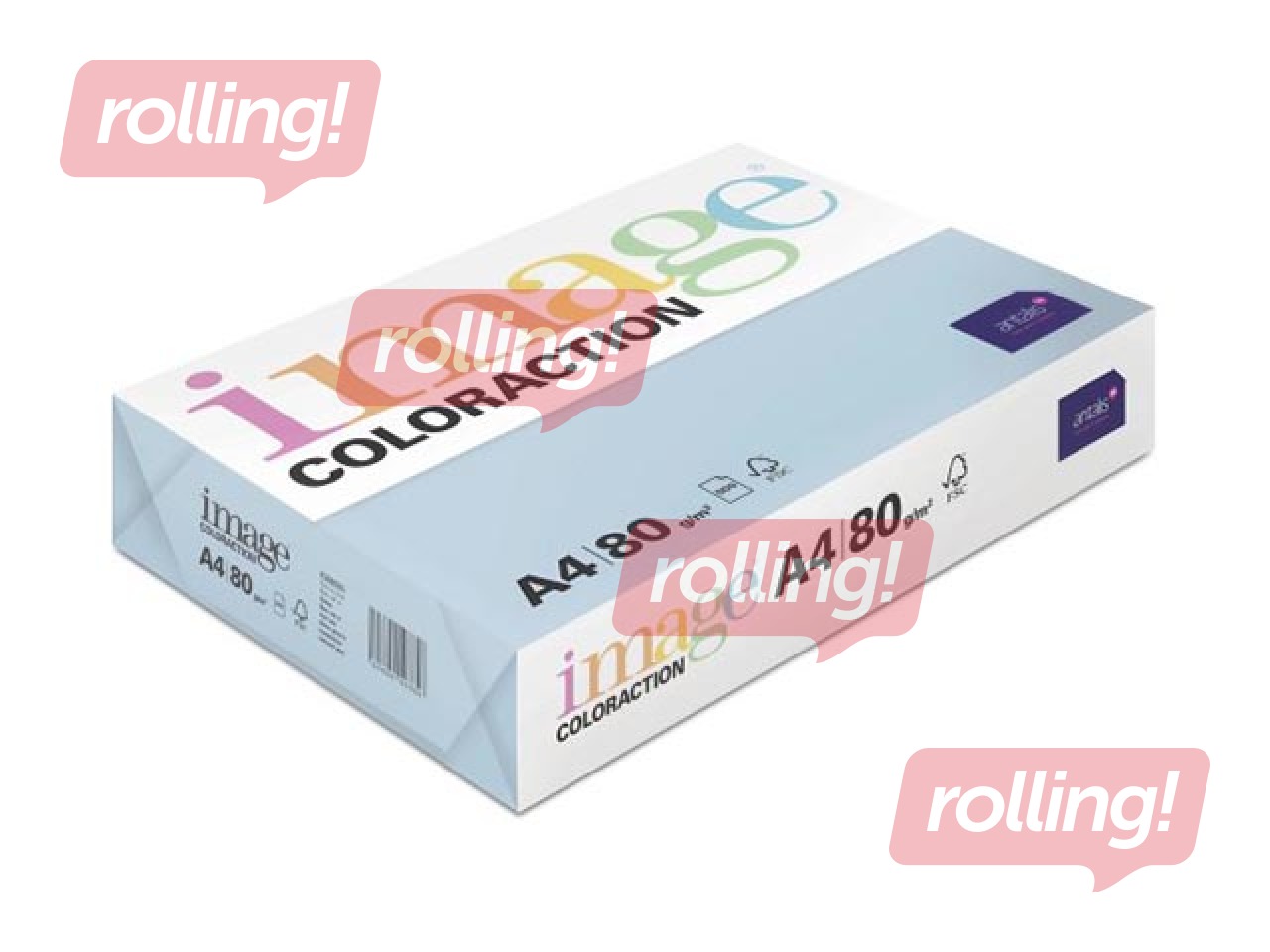 Papīrs Image Coloraction, A4, Iceberg/Pale Icy Blue, 80g/m², 500 loksnes
