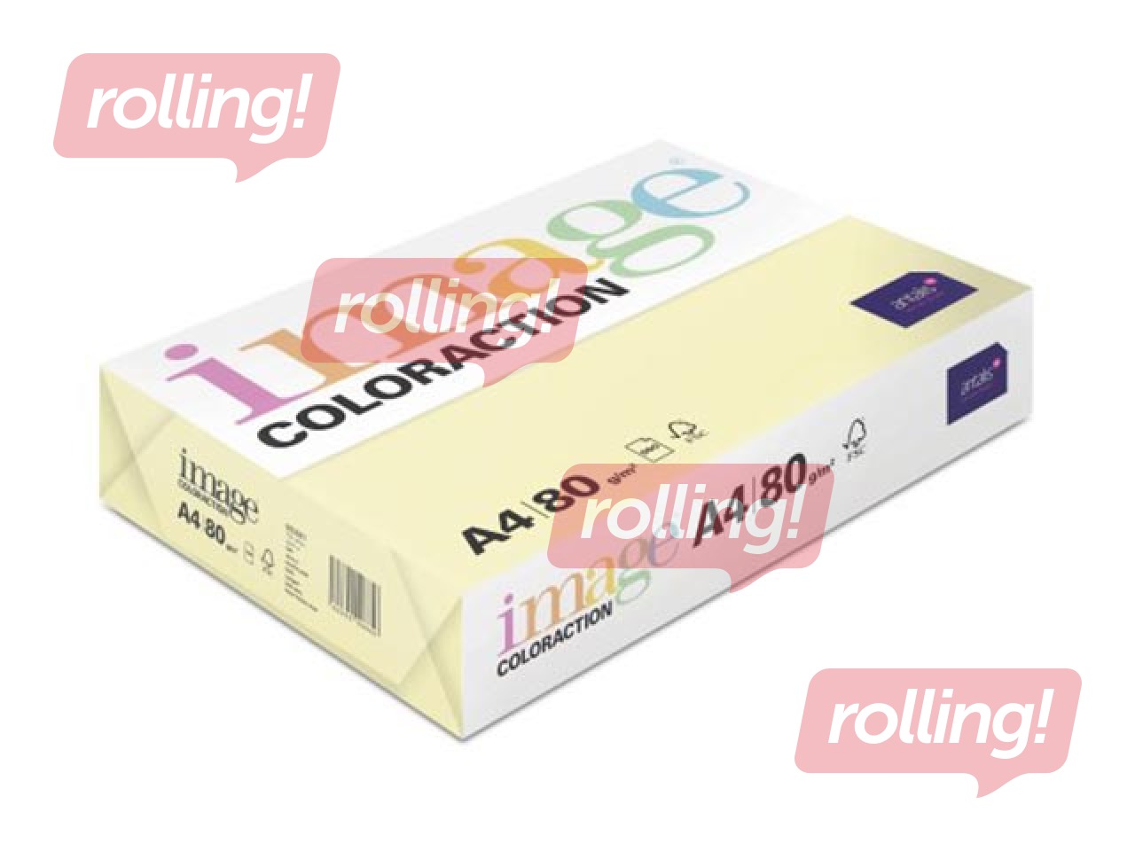 Papīrs Image Coloraction, A4, Desert/Pale Yellow, 80g/m², 500 loksnes
