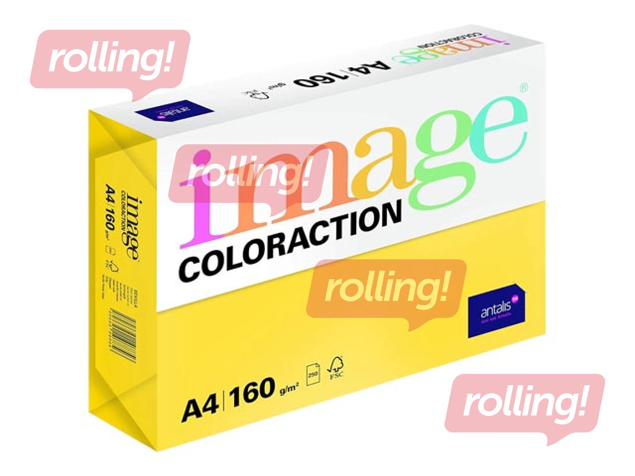 Papīrs Image Coloraction, A4, Sevilla/dark yellow, 160g/m², 250 loksnes