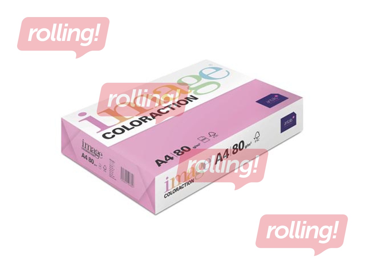 Papīrs Image Coloraction, A4, Malibu/Neoonroosa, 80g/m², 500 loksnes