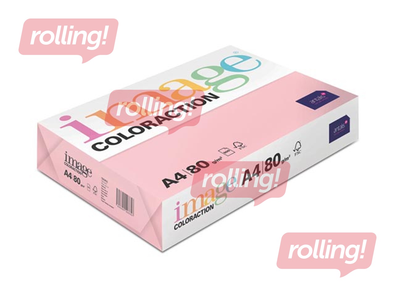 Papīrs Image Coloraction, A3, Tropic/Pale pink, 80g/m², 500 loksnes