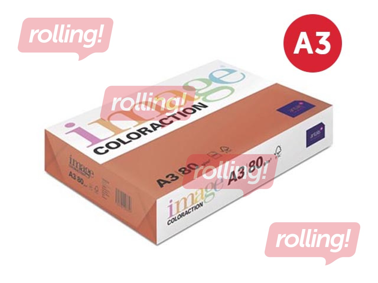 Papīrs Image Coloraction, A3, London/dark red, 80g/m², 500 loksnes