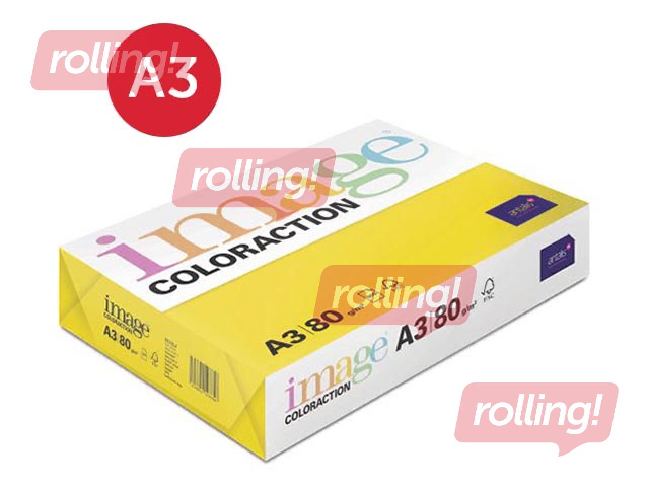 Papīrs Image Coloraction, A3, Sevilla/Dark yellow, 80g/m², 500 loksnes