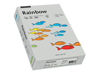 Papīrs Rainbow 96, A4, 120 g/m2, 250 loksnes, pelēks