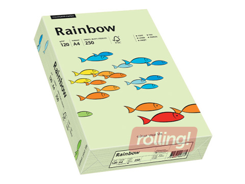 Papīrs Rainbow 72, A4, 120g/m2, 250 loksnes, gaiši zaļš