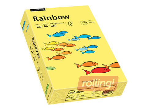 Бумага Rainbow 16, A4, 120г/м², 250 листов, жёлтая