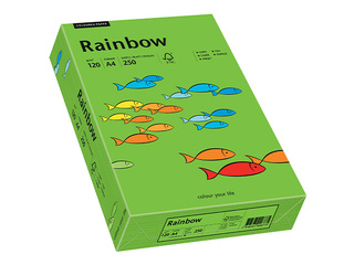 Papīrs Rainbow 78, A4, 120g/m2, 250 loksnes, spilgti zaļš
