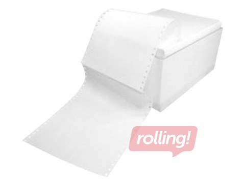 Бумага для принтера без перфорации, однослойная, белая, A4, 2000 соединённых листов