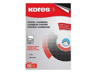 Carbon paper Kores, A4, black, 100 sheets