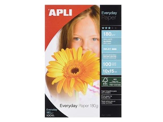Fotopaber APLI, Everyday paper InkJet, läikiv, A4, 180g/m², 100 lehte