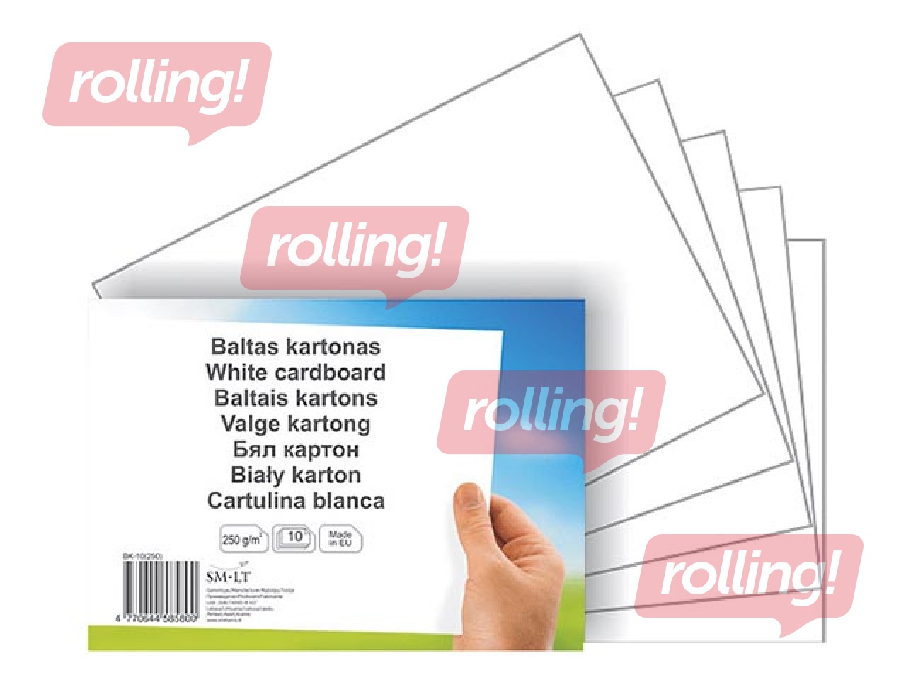 Kartong, A4, valge, 300g/m², 10 lehte