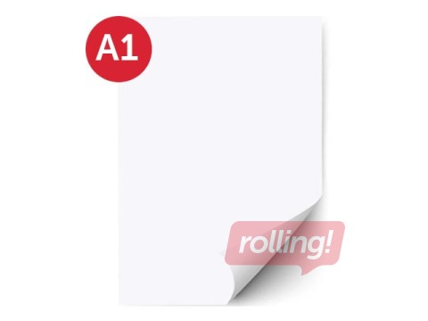 Cardboard Happy Color, A1, white, 25 sheets