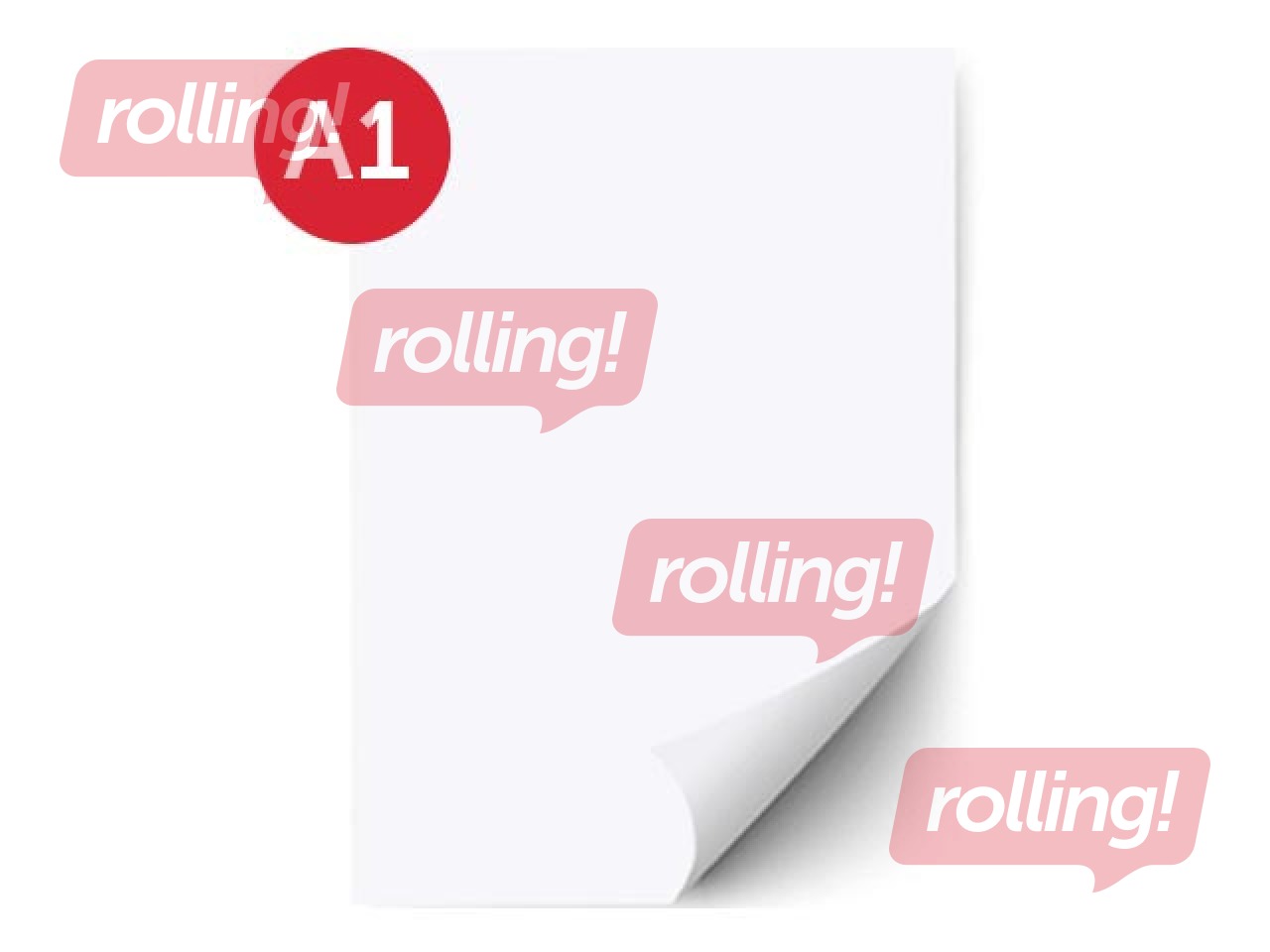 Cardboard Happy Color, A1, white, 25 sheets