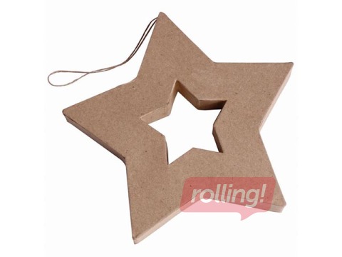 Kartona rotājums Happy Color, Big Star, 19x19x2.5cm