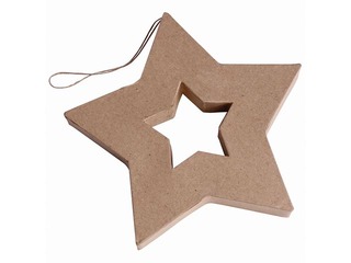 Картонное украшение Happy color, Big Star, 19x19x2.5см