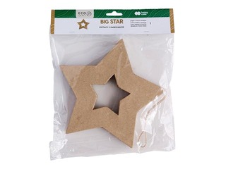 Картонное украшение Happy color, Big Star, 19x19x2.5см