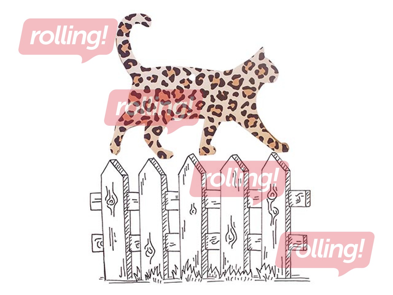 Kartona formu komplekts Happy Color, Pets, 10x6cm, 5 gab.