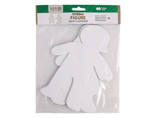 Cardboard shape set Happy Color Figure Boy&Girl, 25cm, 10 pcs