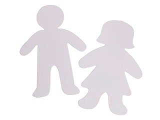 Kartona formu komplekts Happy Color Figure Boy&Girl, 25cm, 10 gab.