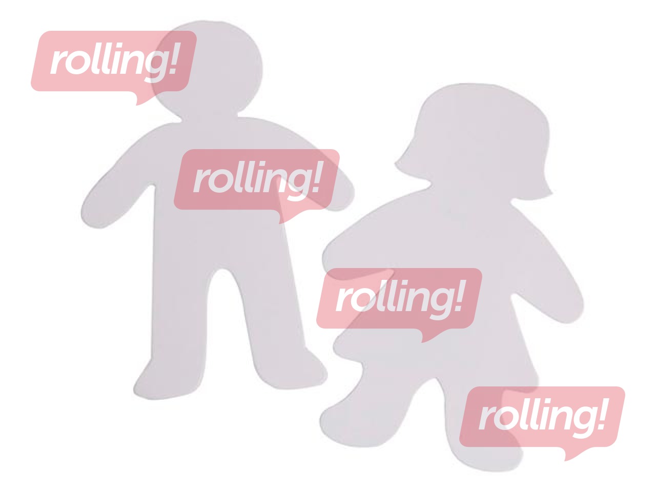 Kartona formu komplekts Happy Color Figure Boy&Girl, 25cm, 10 gab.