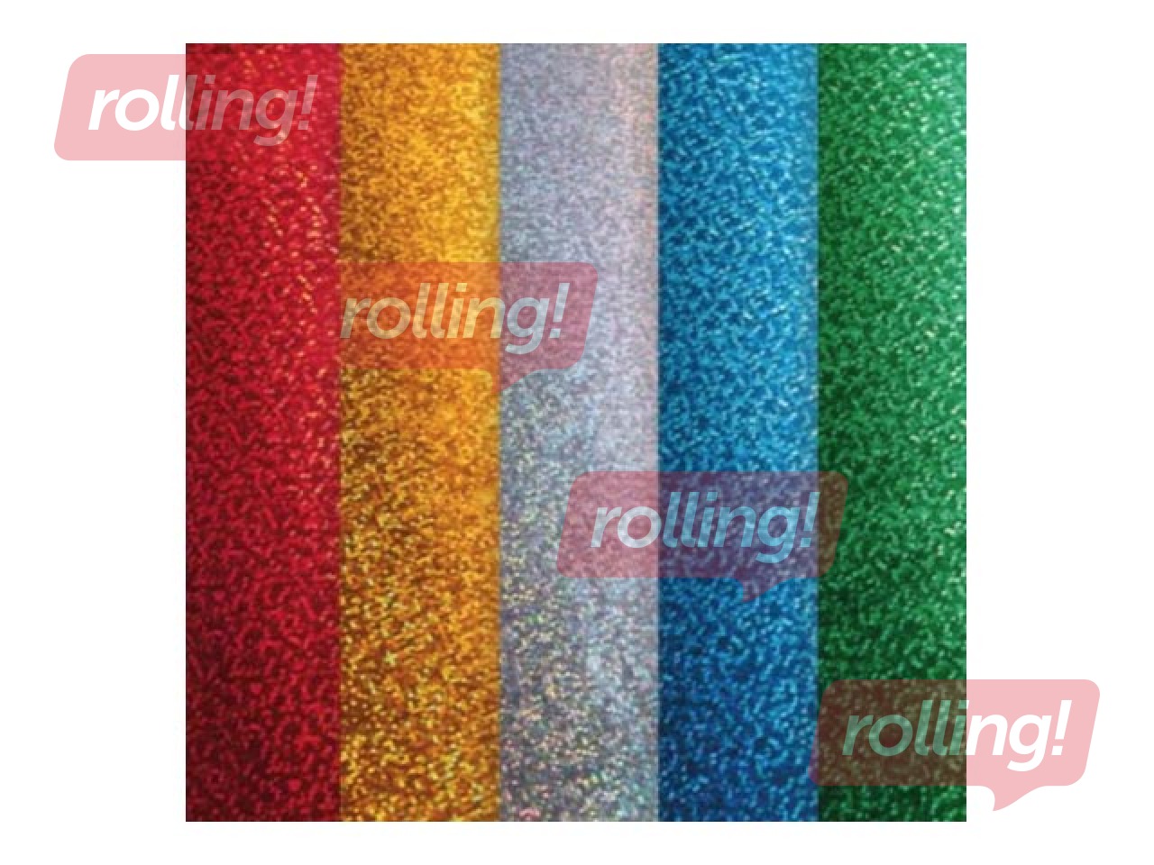 Набор голографического картона, односторонний, А4, разные цвета, 15 листов