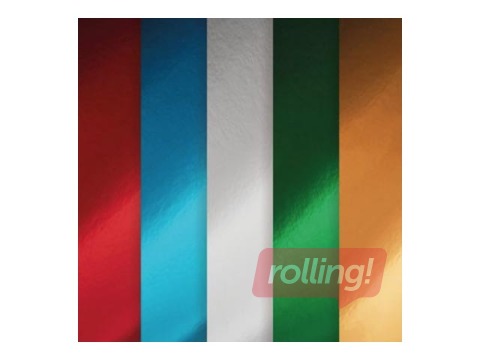 Набор картона c металлическим блеском, односторонний, А4, разные цвета, 15 листов